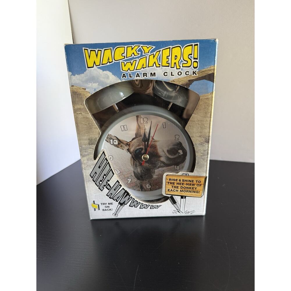 Wacky Walkers Donkey Alarm Clock Hee Haw Mark Feldstein NEW Works